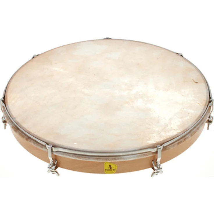 Studio 49 RT400 Framedrum, stimmbare Handtrommel aus Hartholz mit 40 cm Durchmesser und spannbarem Naturfell