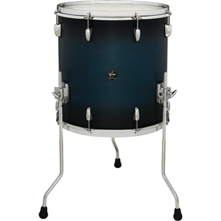 Gretsch Drums 16"x16" FT Renown Maple SABB, Stand Tom mit 7-lagigem Ahornholzkessel, Satin Antique Blue Burst Finish, Chrome Hardware