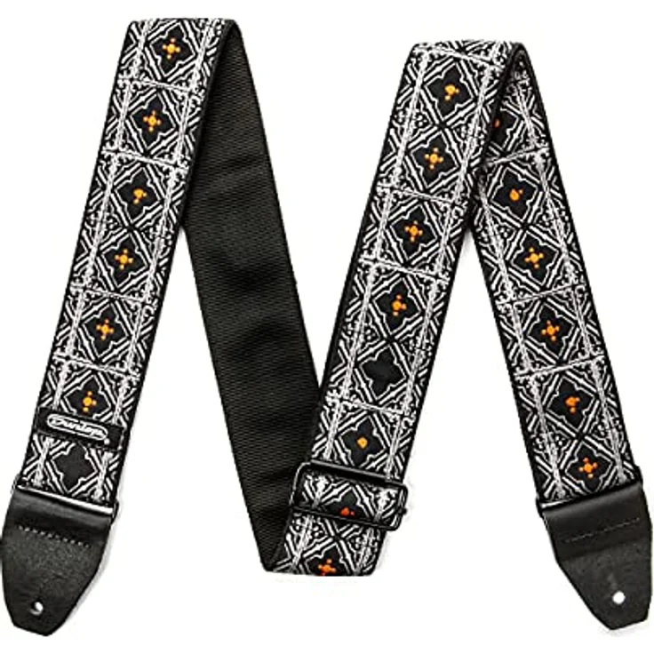Dunlop Jacquard Strap Riad, Gitarrengurt aus Jacquard-Stoff mit Leder-Endstück, verstellbar von 94 cm bis 165 cm, 50 mm breit, Farbe Riad – Bild 2