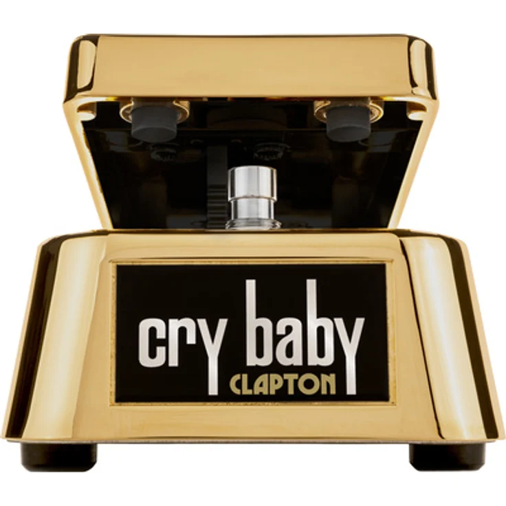 Dunlop EC95 Eric Clapton Cry Baby Wah, limitierter Wah Effekt Pedal mit vergoldetem Gehäuse und 9V Stromversorgung