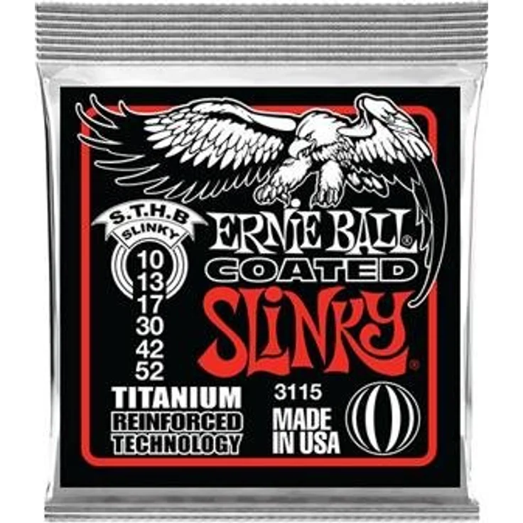 Ernie Ball 3115 Skinny Top Titanium, E-Gitarren-Saiten Satz 010-052 mit Titanium-Beschichtung für verbesserte Stimmstabilität und Rostschutz – Bild 4