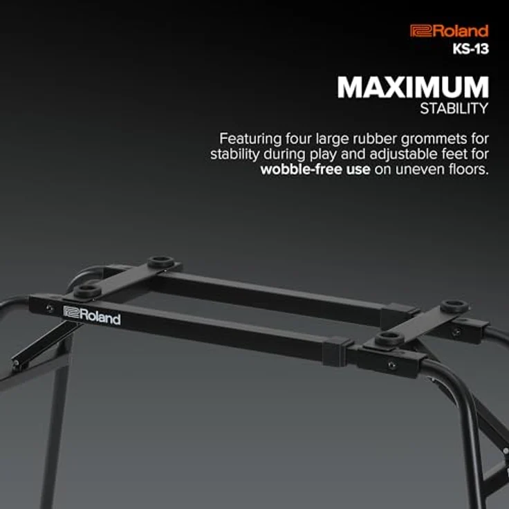 Roland KS-13 Keyboardstativ, Tischform für 88-Tasten Keyboards, höhenverstellbar, hohe Stabilität, zusammenklappbar – Bild 4