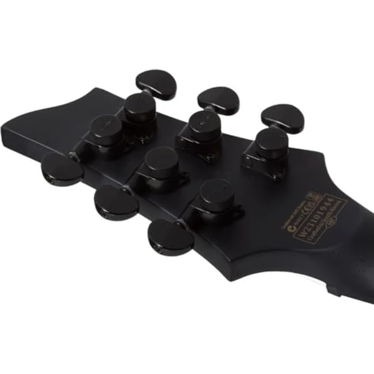 Schecter PT Black Ops, T-Style E-Gitarre aus Mahagoni, Satin Black Open Pore, mit Fishman Fluence Tonabnehmer und 24 X-Jumbo Stainless Steel Bünden – Bild 7