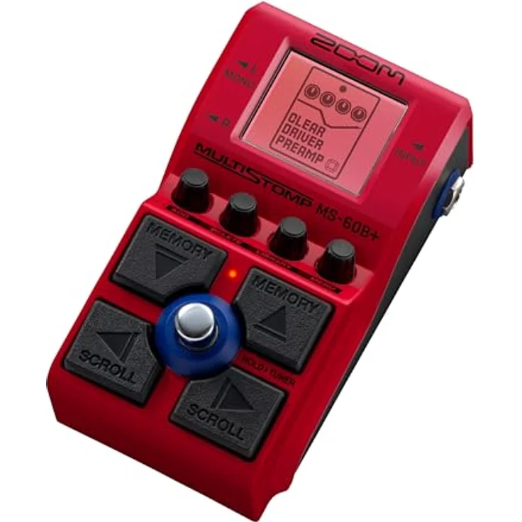 Zoom Multi Stomp MS-60B+, Bass Multieffekt mit über 95 Basseffekten, 11 Verstärker-Modellen, 100 Speicherpatches und verbesserter Analogschaltung – Bild 6