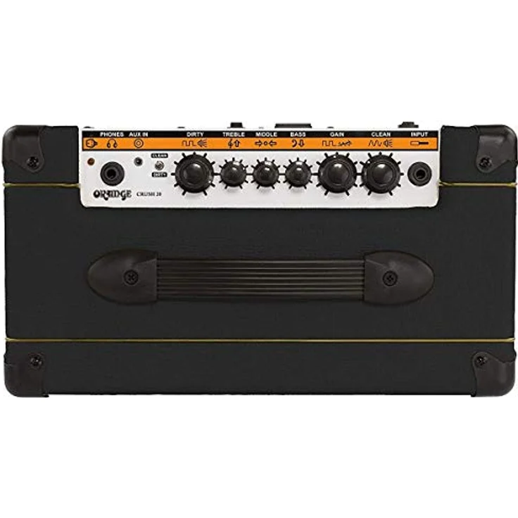 Orange Crush 20 Black, Solid State Combo für E-Gitarre mit 20 Watt Leistung, 1 x 8 Zoll Lautsprecher und 3 Band EQ, schwarz – Bild 3