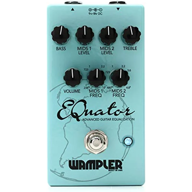 Wampler EQuator Equalizer, Effektpedal mit 2 parametrischen Mittenreglern, hohem Output und True Bypass, made in USA – Bild 2
