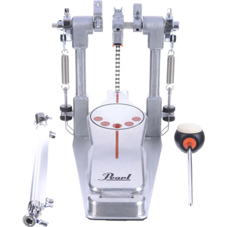 Pearl P-931 Double Pedal Expansion, Doppelfußmaschinen Erweiterungseinheit für P-930 mit Demonator Longboard und Kettenantrieb