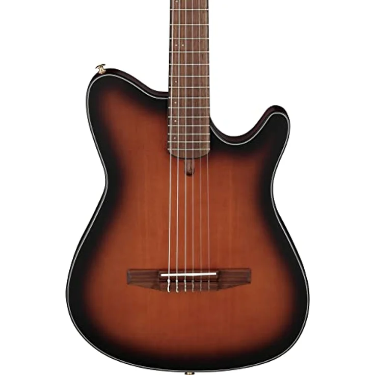 Ibanez FRH10N-BSF, Konzertgitarre mit massiver Sitka-Fichtendecke, Sapele-Korpus, Cutaway, Brown Sunburst Flat – Bild 4