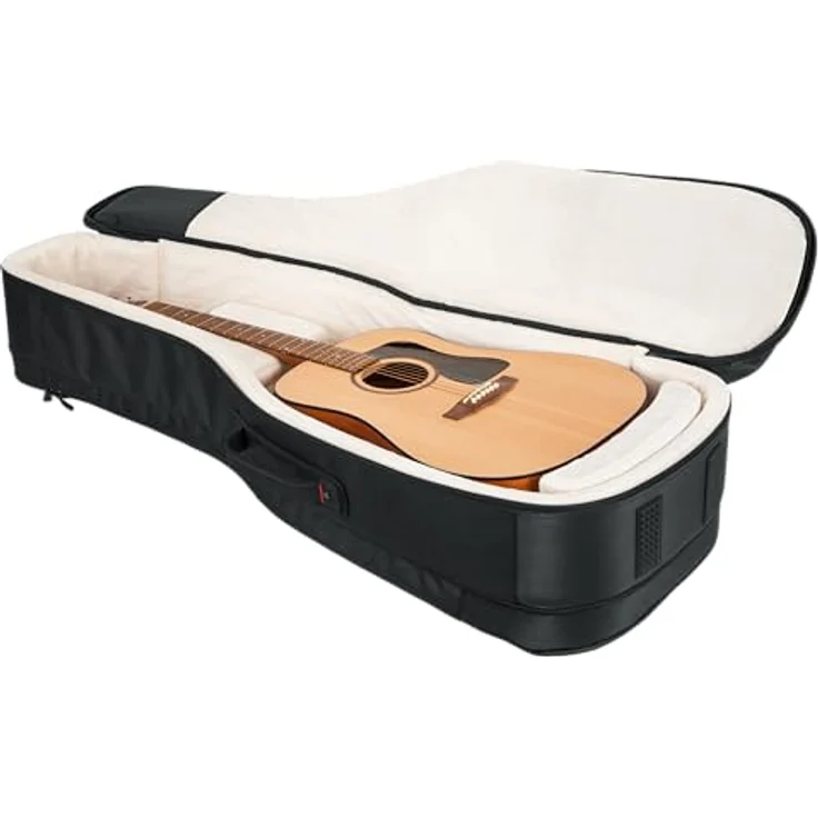 Gator G-PG E/A Double Bag, Doppel Gigbag für E-Gitarre und Akustikgitarre, schwarz, ultra dick gepolstert, Regenüberzug, Rucksackgurte – Bild 7