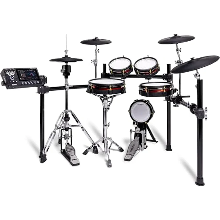 Alesis Strata Core E-Drum Kit, professionelles E-Drum Set mit 7" Touch Display, BFD3 Sound Engine, 370 Kit Pieces, Mesh-Pads und 25 GB Speicher – Bild 11