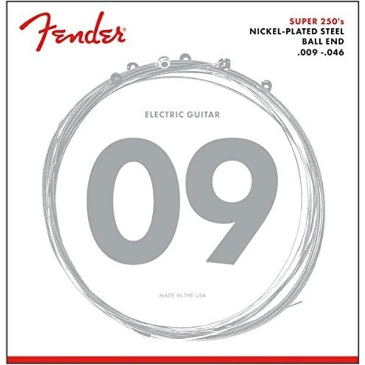Fender 250LR, E-Gitarren Saiten aus Nickelplated Steel, 009-046 – Bild 4