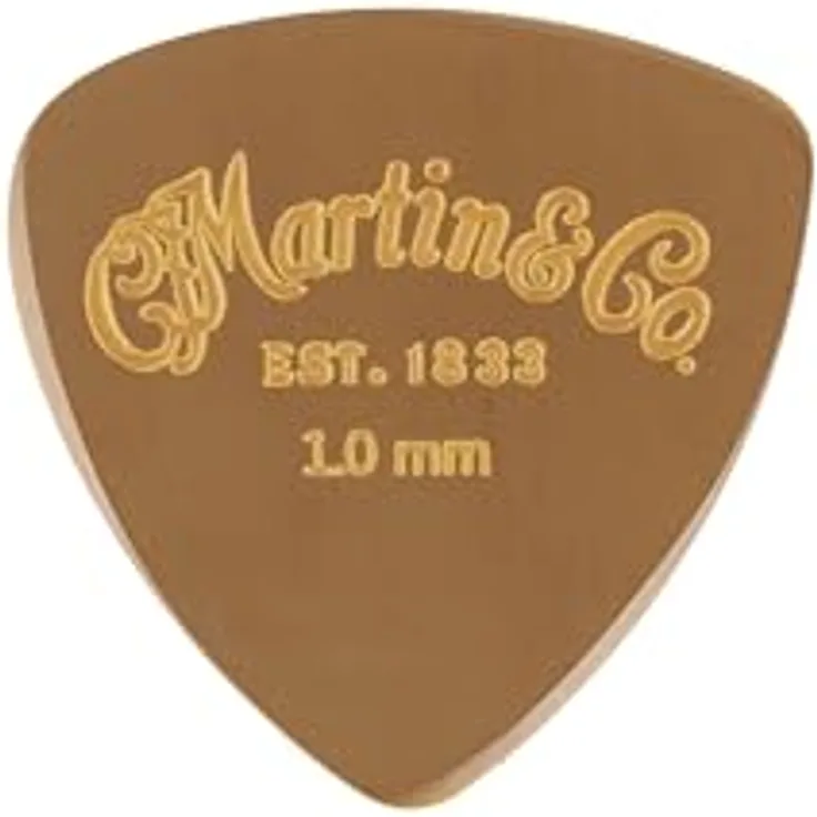Martin Guitar Luxe by Martin Contour, Plektrum 1,0 mm, asymmetrisches Design mit Aufbewahrungsdose und Säckchen, Polymer, Made in USA