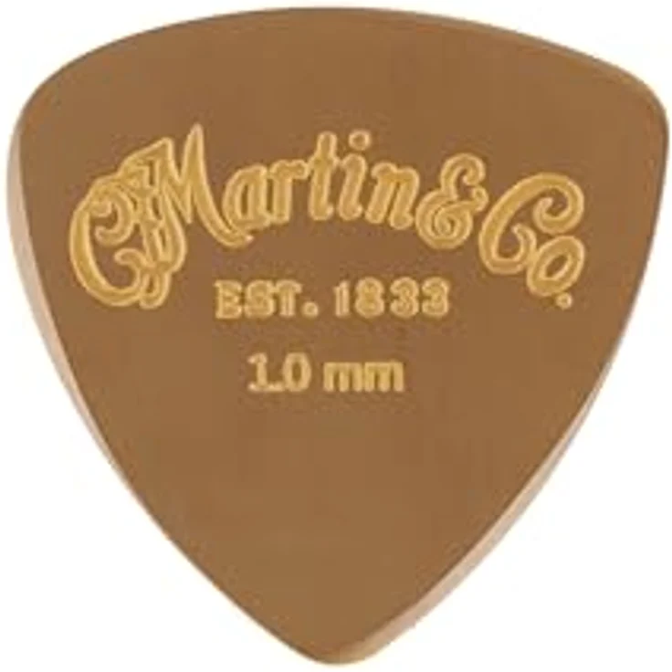 Martin Guitar Luxe by Martin Contour, Plektrum 1,0 mm, asymmetrisches Design mit Aufbewahrungsdose und Säckchen, Polymer, Made in USA – Bild 1