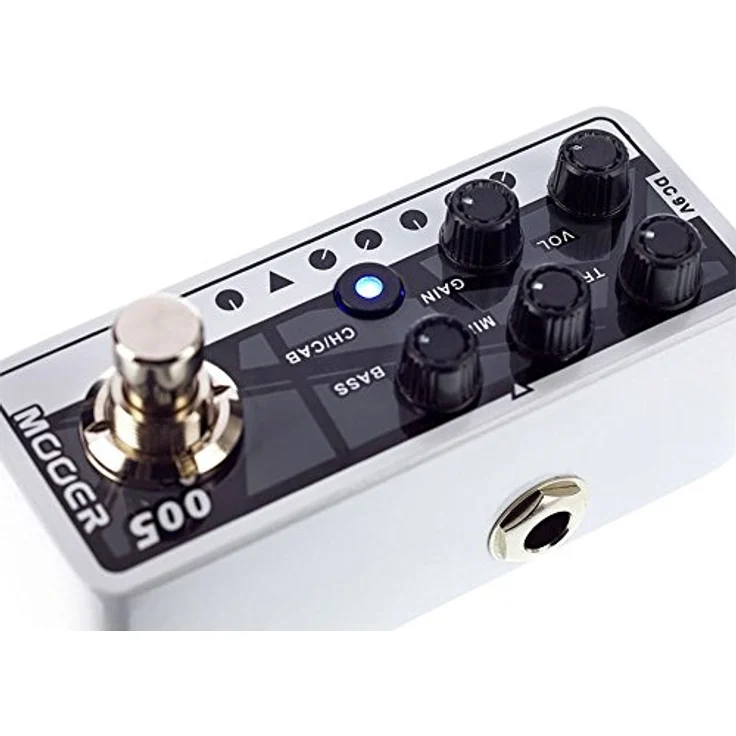 MOOER Micro PreAmp005, Gitarre Mikrovorverstärker Pedal, EVH 5150 Nachbildung, 3-Band-EQ, Lautsprechersimulation, Fußschalterbetrieb – Bild 5