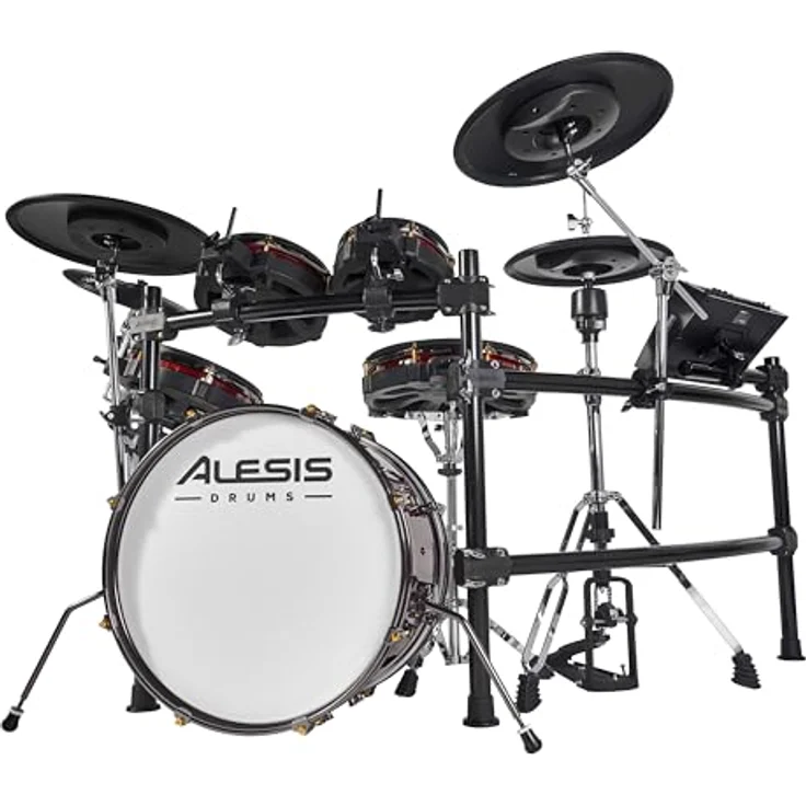 Alesis Strata Prime E-Drum Kit, professionelles E-Drum Set mit 10,1" Touch Display, BFD Sound Engine, 440 Kit Pieces, 40 GB Speicher, 20" Bass Drum und 14" aktives Hi-Hat System – Bild 10