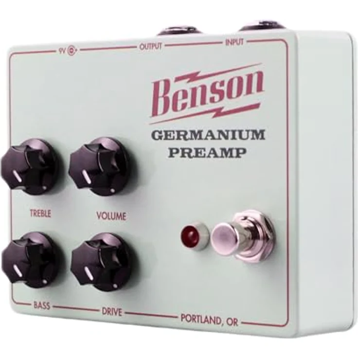 Benson Germanium Preamp, Overdrive-Pedal für E-Gitarre mit Germanium-Gain-Stufe, Made in USA – Bild 2