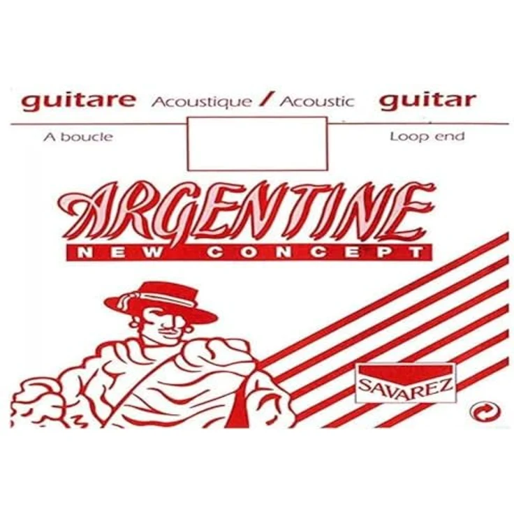 Savarez Einzelsaite Für Akustikgitarre Argentine H2 .014-1012, hochwertige Stahl-Saite, hergestellt in Frankreich