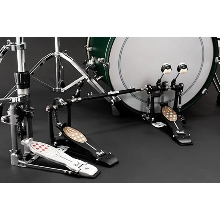 Pearl P-2052C/B Eliminator Doppelfußmaschine, limitierte 25th Anniversary Edition in schwarz mit goldener Traction Plate, Kettenantrieb und austauschbaren Cams – Bild 6