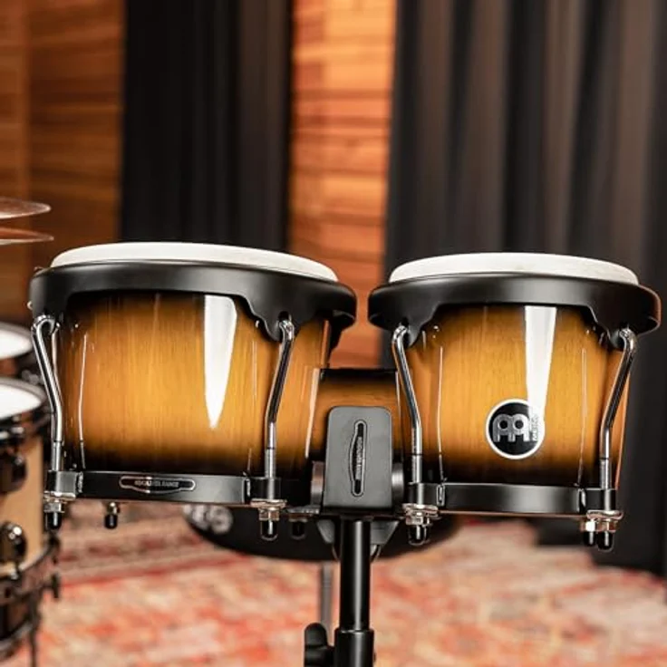 Meinl HB100VSB Bongo Set, 6 3/4" x 8" Holz Gummibaum, Vintage Sunburst (VSB) – Bild 13