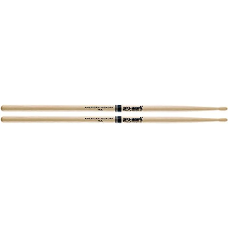 Pro Mark TX7AW 7A Hickory Drumsticks, ovaler Holzkopf, Länge 39.05 cm, Durchmesser 1,30 cm – Bild 2