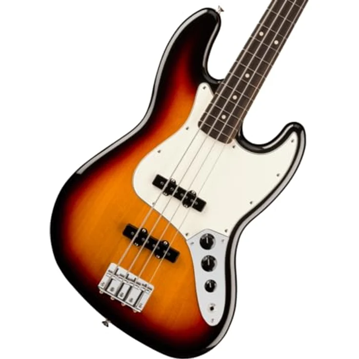 Fender Player II Jazz Bass RW, 4-Saiter E-Bass in 3-Color Sunburst mit hochwertiger Verarbeitung – Bild 1