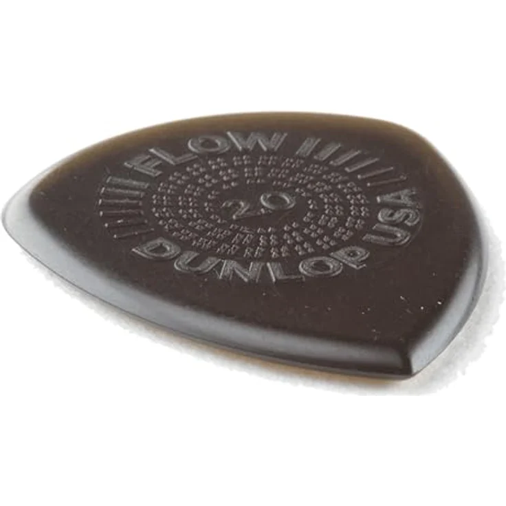 Dunlop Flow Standard Picks 2.00 mm, Plektren mit pointierter Spitze und low-profile Grip, 6 Stück, Ultex, Made in U.S.A. – Bild 2