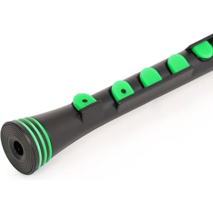 Nuvo Recorder+ Baroque, Sopranblockflöte in Schwarz-Grün, Barocke Griffweise, CNC-gefräste Silikonklappen, TÜV geprüft – Bild 5