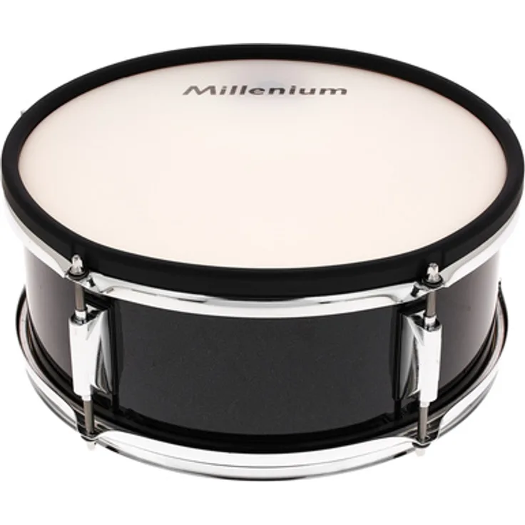 Millenium PS-13 13"x05" Snare Pad, Zwei-Zonen, Holz Kessel, doppellagige Mesh Heads, Schwarz Glitter, passend für MPS-750X PRO, inklusive Kabel