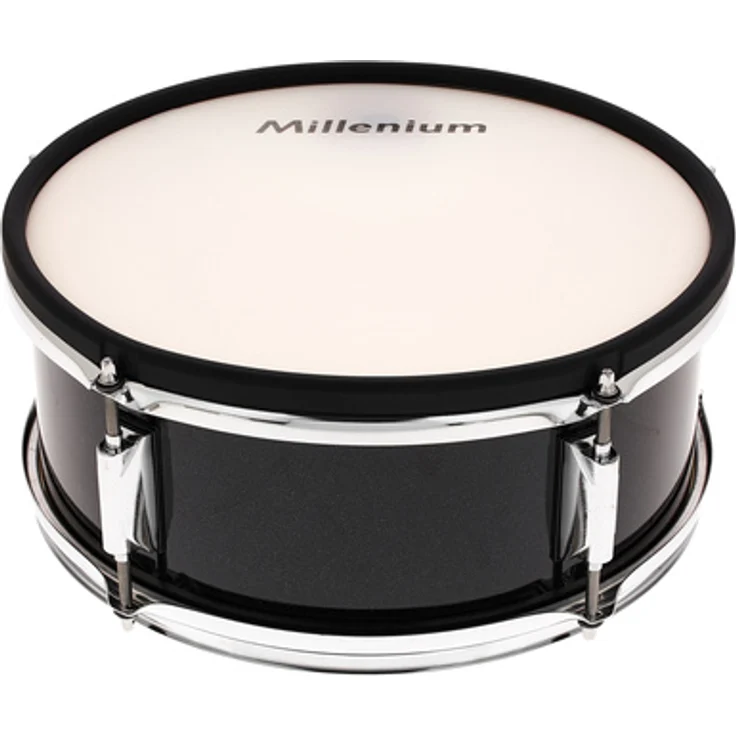 Millenium PS-13 13"x05" Snare Pad, Zwei-Zonen, Holz Kessel, doppellagige Mesh Heads, Schwarz Glitter, passend für MPS-750X PRO, inklusive Kabel
