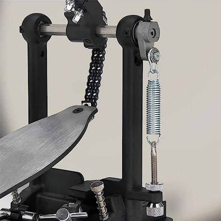 DW PDP 800 Double Pedal, Doppelfußmaschine mit Doppelkette, Filz/Kunststoff Beater und einstellbarer Federspannung – Bild 4