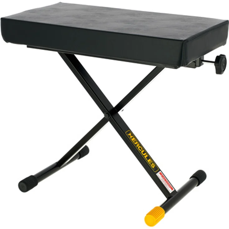 Hercules Stands HCKB-200B Keyboardbank, höhenverstellbar von 470mm bis 620mm, flach zusammenlegbar, schwarz