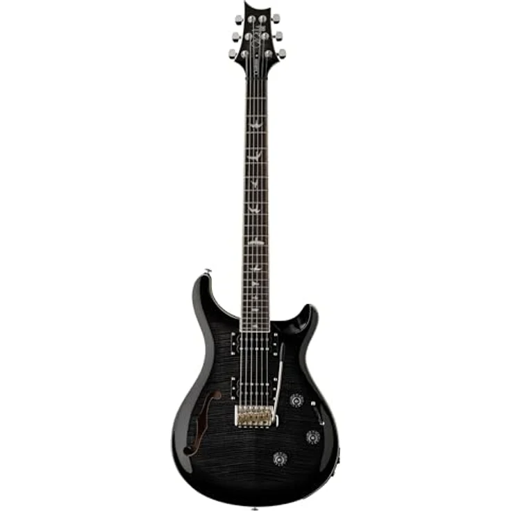 PRS SE Custom 24 Semi-Hollow CA, Semi-Hollowbody E-Gitarre mit Piezo, Charcoal Burst – Bild 1