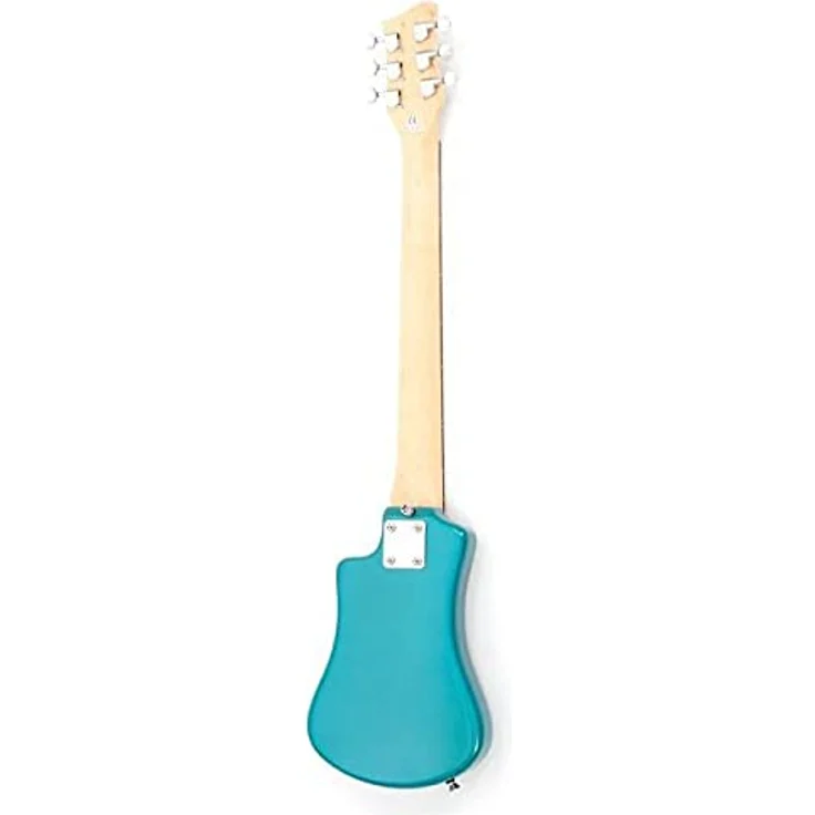 Höfner Shorty BL, E-Gitarre mit Linde Korpus, Ahorn Hals, 1 Humbucker Pickup, blau – Bild 3