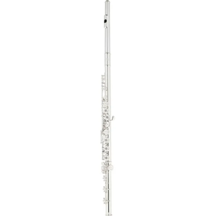 Thomann FL-2000 RBE Flöte, Querflöte mit H-Fuß, Ringklappen und E-Mechanik, Neusilber (versilbert)