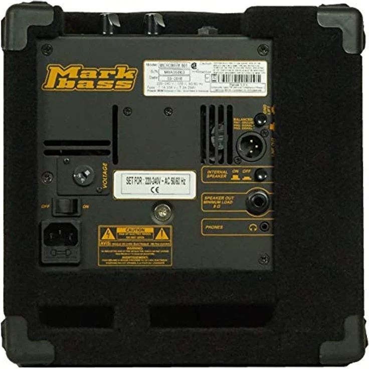 Markbass Micromark 801, Bass Combo mit 60 Watt, 1x 8" Neodym-Lautsprecher, analoger Endstufentechnologie, externem Lautsprecherausgang und kompakten Abmessungen (268 x 268 x 262 mm), 6,6 kg – Bild 2