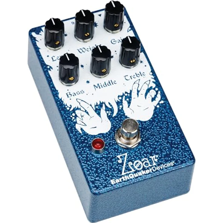 EarthQuaker Devices Zoar Dynamic Audio Distortion, Overdrive/Distortion Effektpedal mit passivem 3-Band-EQ und Relais-Bypass, handgefertigt in USA – Bild 4