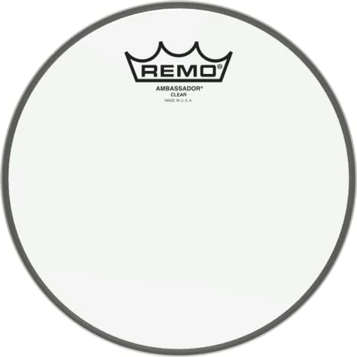 Remo 08" Ambassador Clear, einschichtiges Schlagfell mit offenem, obertonreichem Sound für alle Stilrichtungen – Bild 2