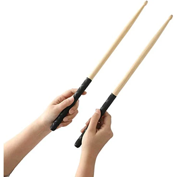 Musfunny Drumsticks 5A, 2 Paar rutschfeste Holz-Trommelstöcke mit tropfenförmiger Spitze für Kinder und Erwachsene, leicht und langlebig – Bild 4