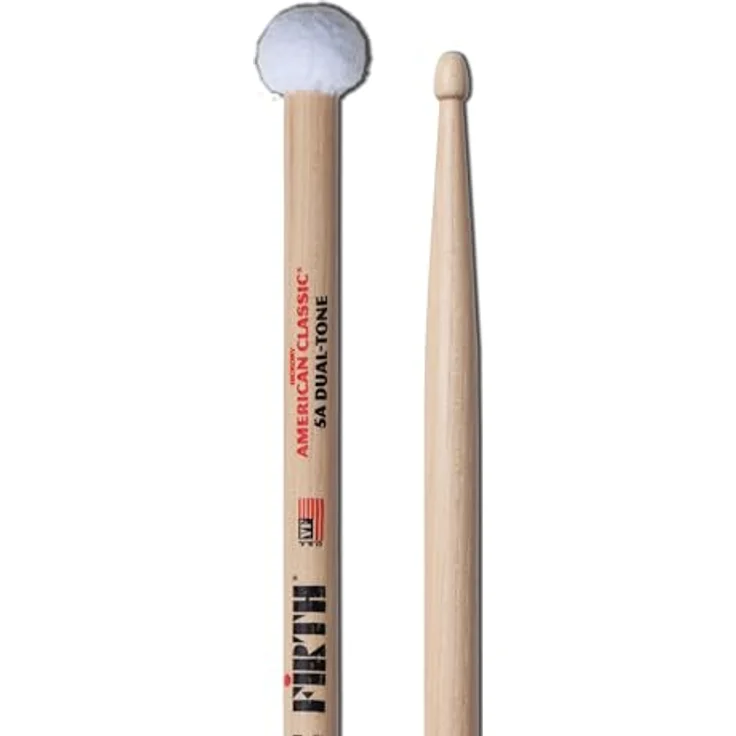Vic Firth 5ADT Dual Tone, Drumsticks aus American Hickory mit Holz- und Filzspitze, 410 mm lang, 14,4 mm Durchmesser – Bild 4