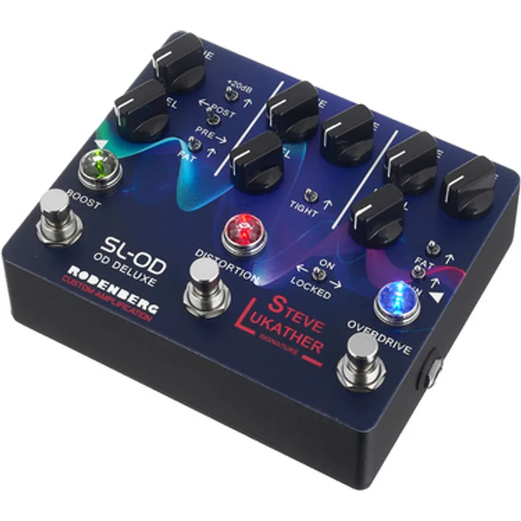 Rodenberg SL-OD Deluxe OD/Dist/Boost, E-Gitarren Effektpedal mit Overdrive, Distortion und Clean Boost, Handmade in Germany