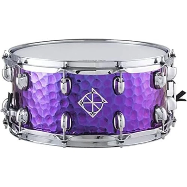 Dixon 14"x6.5" Snare, Purple Titanium Plated, Cornerstone Serie PDSCST654PTS, 1 mm gehämmerter Stahlkessel, verchromte Hardware, inkl. Dixon Pouch – Bild 2