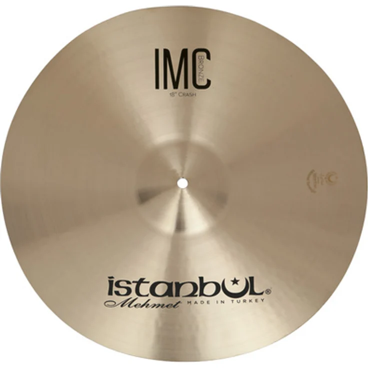 Istanbul Mehmet 18" Crash IMC Natural, B20 Bronze Schlagzeugbecken mit natürlichem Finish, geeignet für Anfänger und Fortgeschrittene