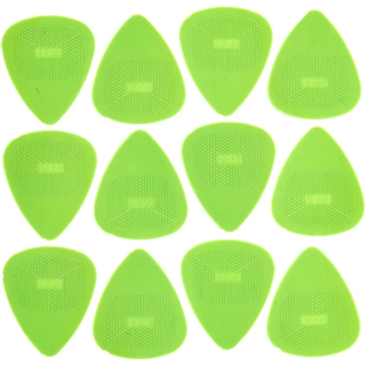 dAndrea Brain Nylon .53mm Pick Set, 12 Stück Plektren in klassischer 351 Form, rauhe Oberfläche für bestes Spielgefühl