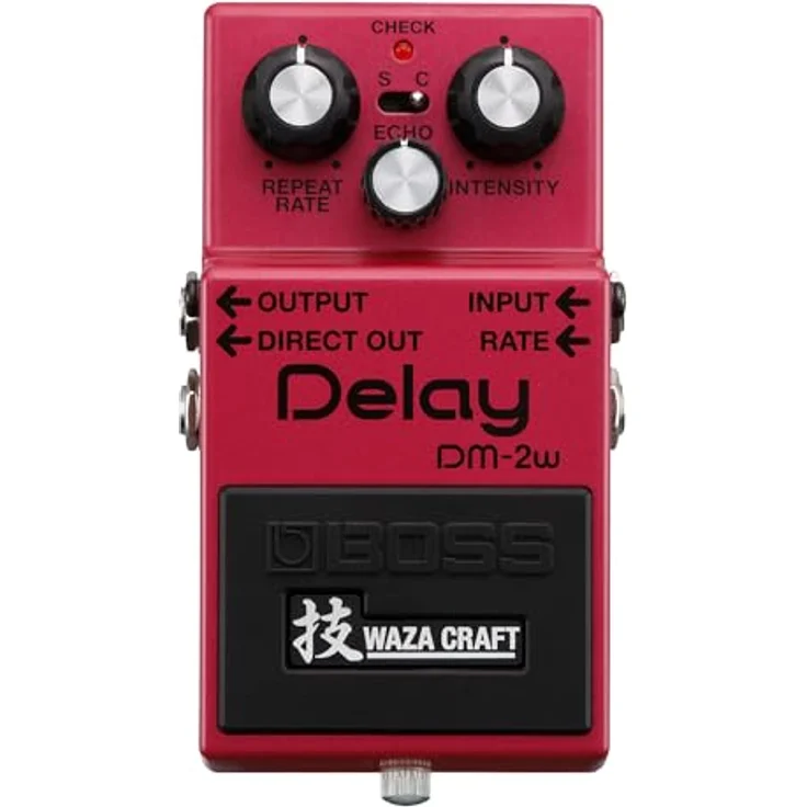 BOSS DM-2W Delay, Premium Waza Craft Gitarreneffektpedal mit analoger Schaltung, authentische Reproduktion des BOSS DM-2 Vintage-Vibrato, Standard & Custom Spielmodi – Bild 1