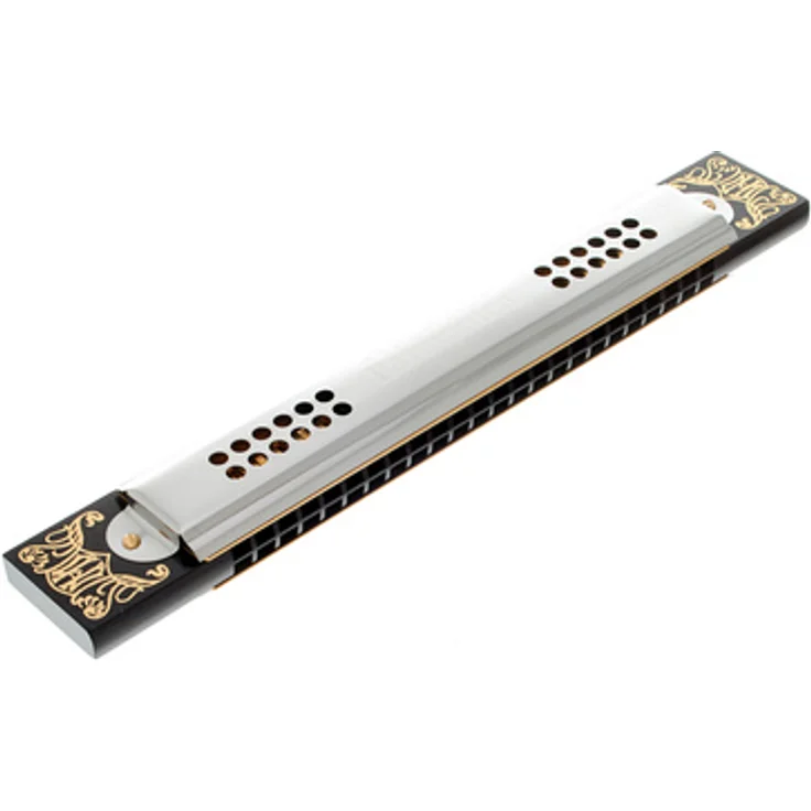 Hohner Spare Harp Kreuzwender Bb-Dur, Mundharmonika mit Holz-Kanzellenkörper und 0,9 mm Messing-Stimmplatten – Bild 1