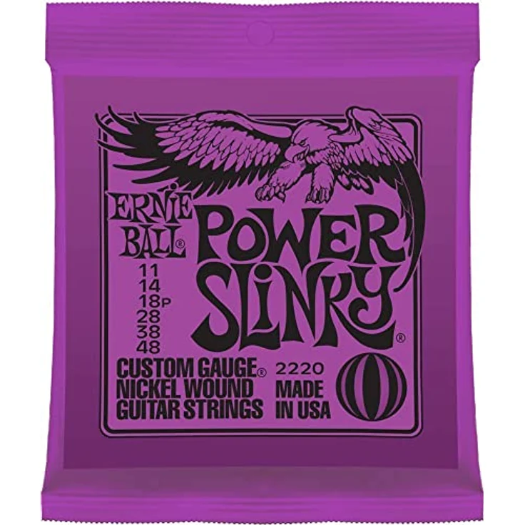 Ernie Ball Mighty Slinky Nickelwound E-Gitarrensaiten, Stärke 8.5-40, heller und ausgewogener Ton, Element Shield-Verpackung für frische Saiten – Bild 5