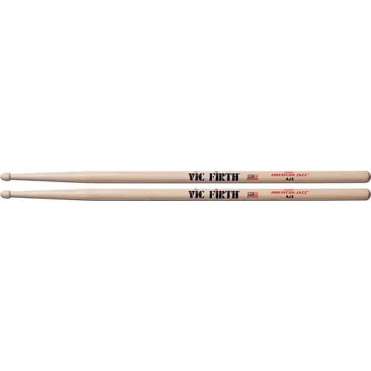 Vic Firth AJ5 American Jazz, Drumsticks aus Hickory mit kleinem Holz-Kopf, dünnster Stock im Programm, 406mm Länge, 12,5mm Durchmesser – Bild 3