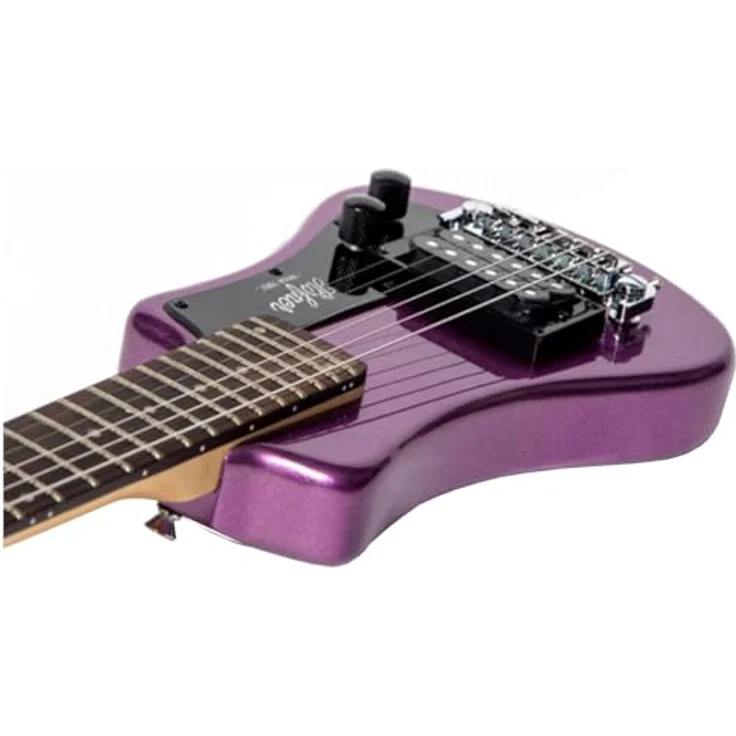 Höfner Shorty Purple, Limited E-Gitarre mit Linde Korpus, Ahorn Hals und 1 Humbucker Pickup, Farbe Purple – Bild 5