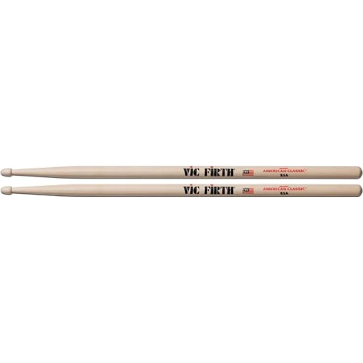 Vic Firth 85A American Classic Hickory, Drumsticks aus Hickory, Holz Kopf, Zwischengrösse zwischen 8D und 5A, ideal für Jazz und Fusion, 406mm Länge, 14,0mm Durchmesser – Bild 3