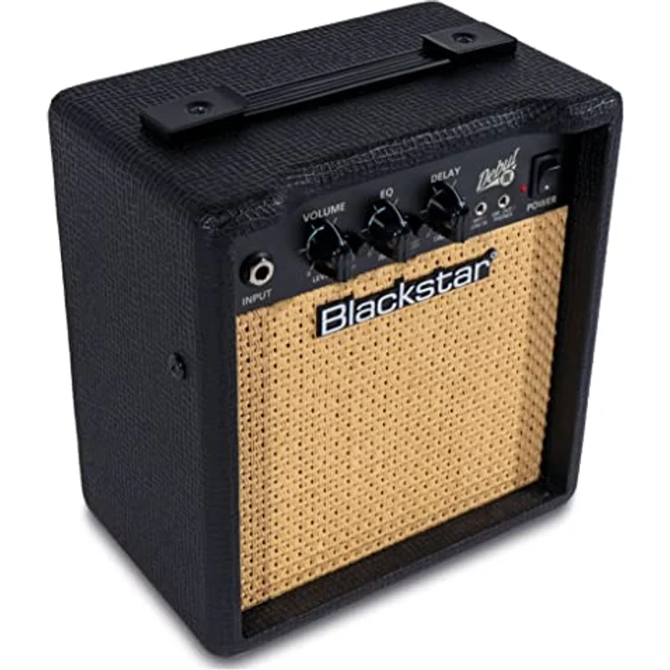 Blackstar Debut 10E E-Gitarrenverstärker, 10 Watt, mit Verzögerungseffekt, Kopfhörereingang und MP3-Wiedergabe, schwarz – Bild 2